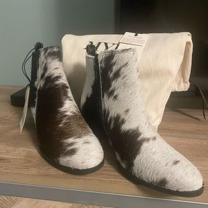 Myra Cowhide Booties